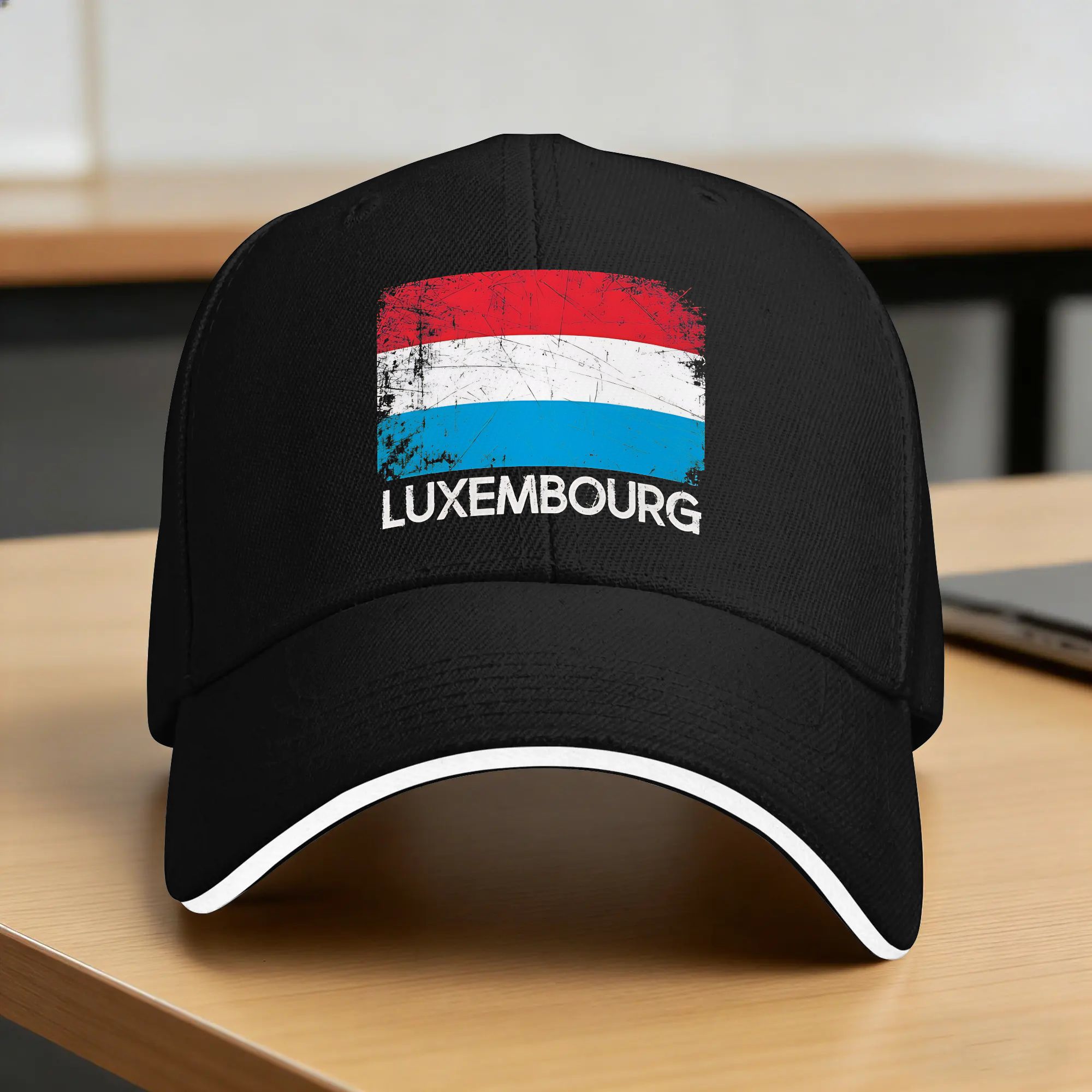 Outdoor Sport Luxembourg - 룩셈부르크 국기 지도 야구 모자 세련된