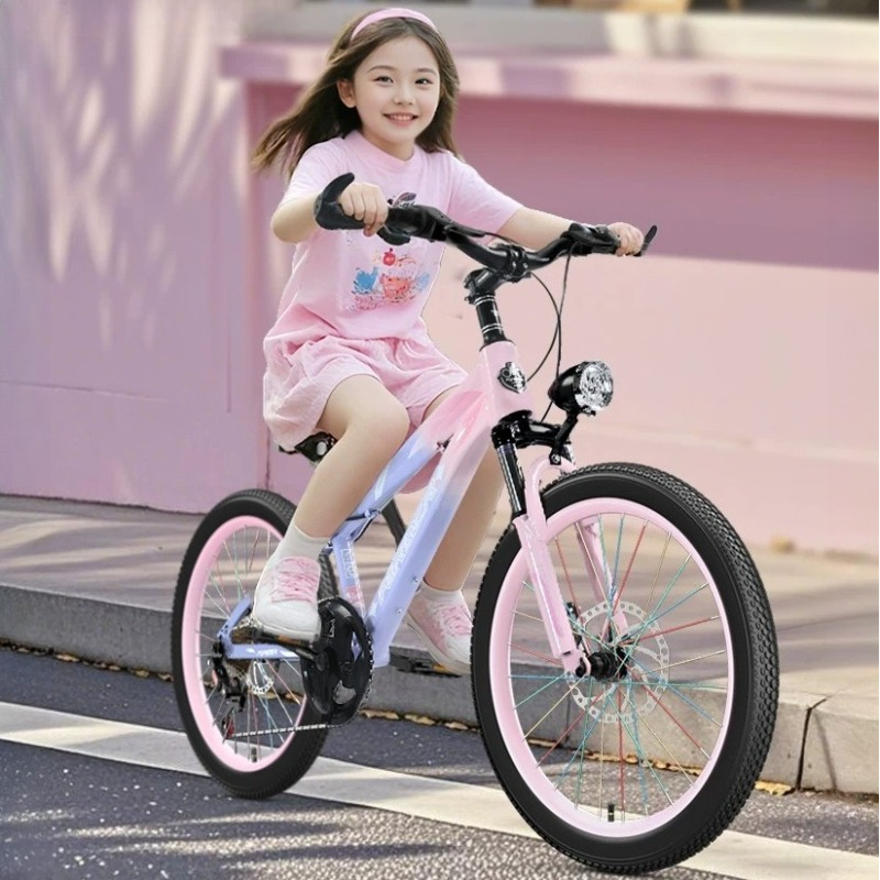 Outdoor Sport Using A Bike - 소녀를위한 어린이 산악 자전거 7-10 세