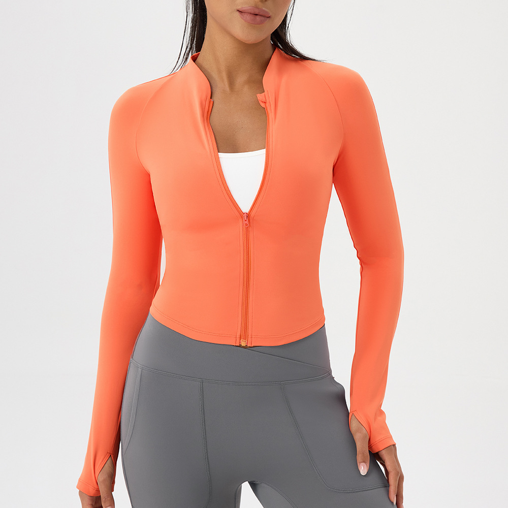 누드 요가복 자켓 스탠드 칼라 야외 스포츠 지퍼 슬림핏 - Outdoor Sport Jacket Women'S 리뷰 및 가격