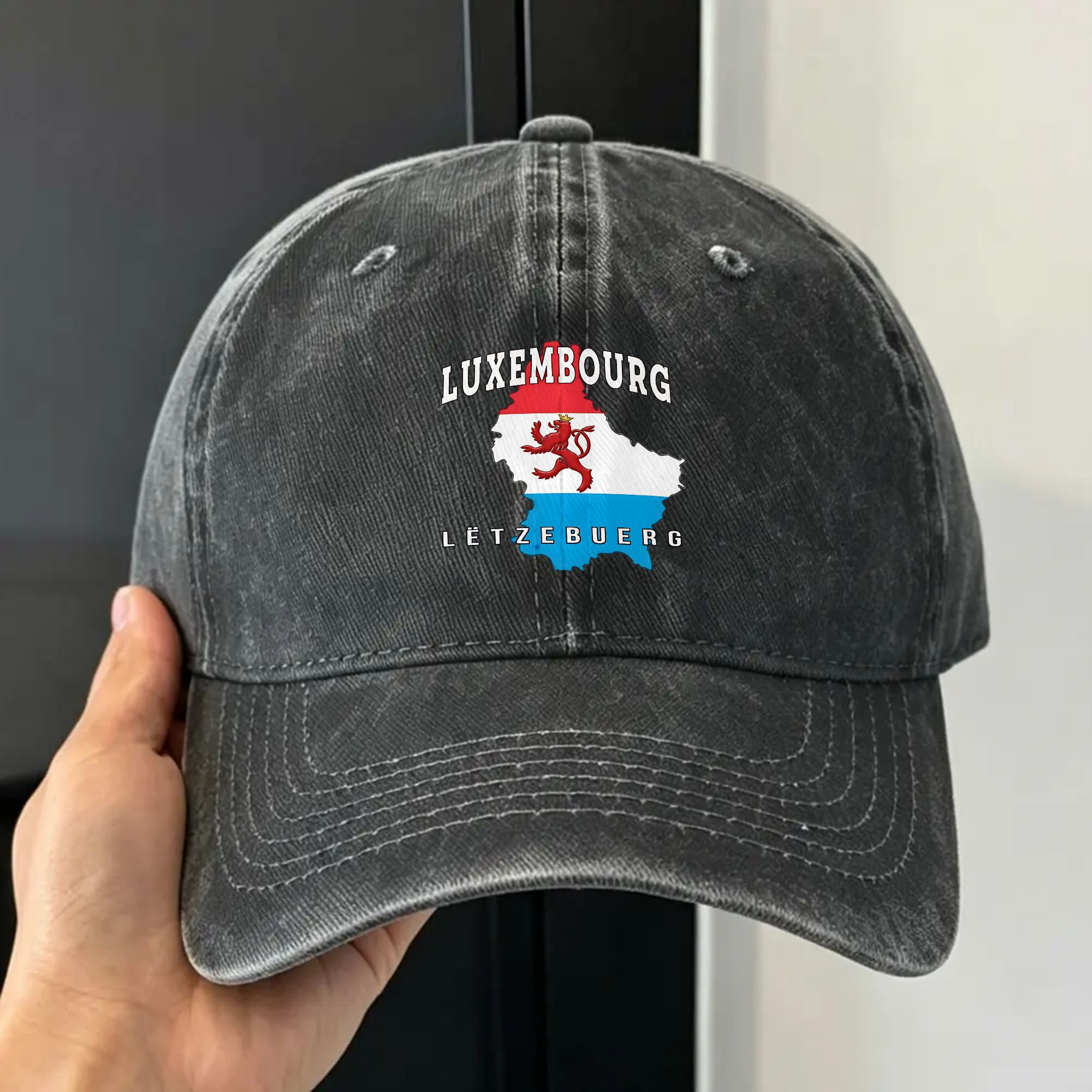 룩셈부르크 Lëtzebuerg 캐주얼 야구 모자 여름  - Outdoor Sport Luxembourg 리뷰 및 가격