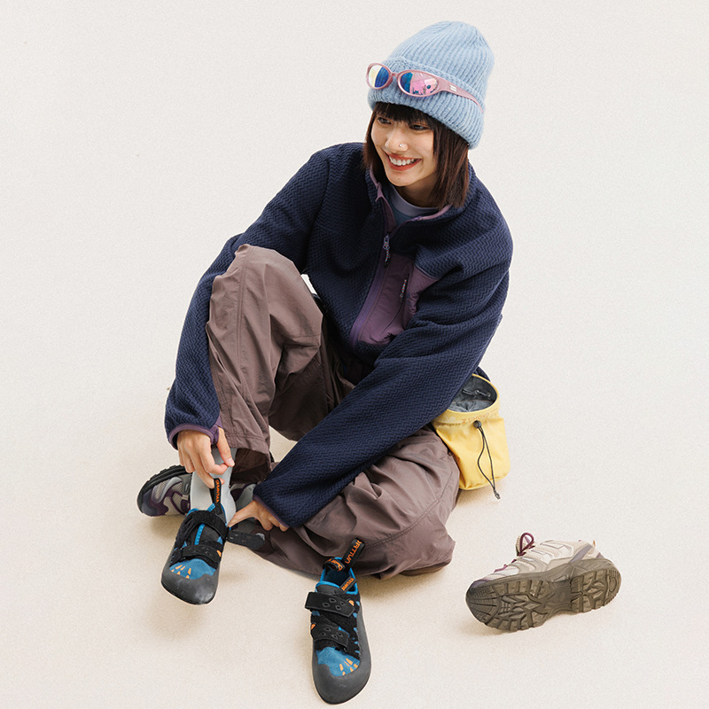 가을 겨울 폴라 플리스 물결 모양 줄무늬 재킷 남성 여 - Outdoor Sport Jacket Women'S 리뷰 및 가격