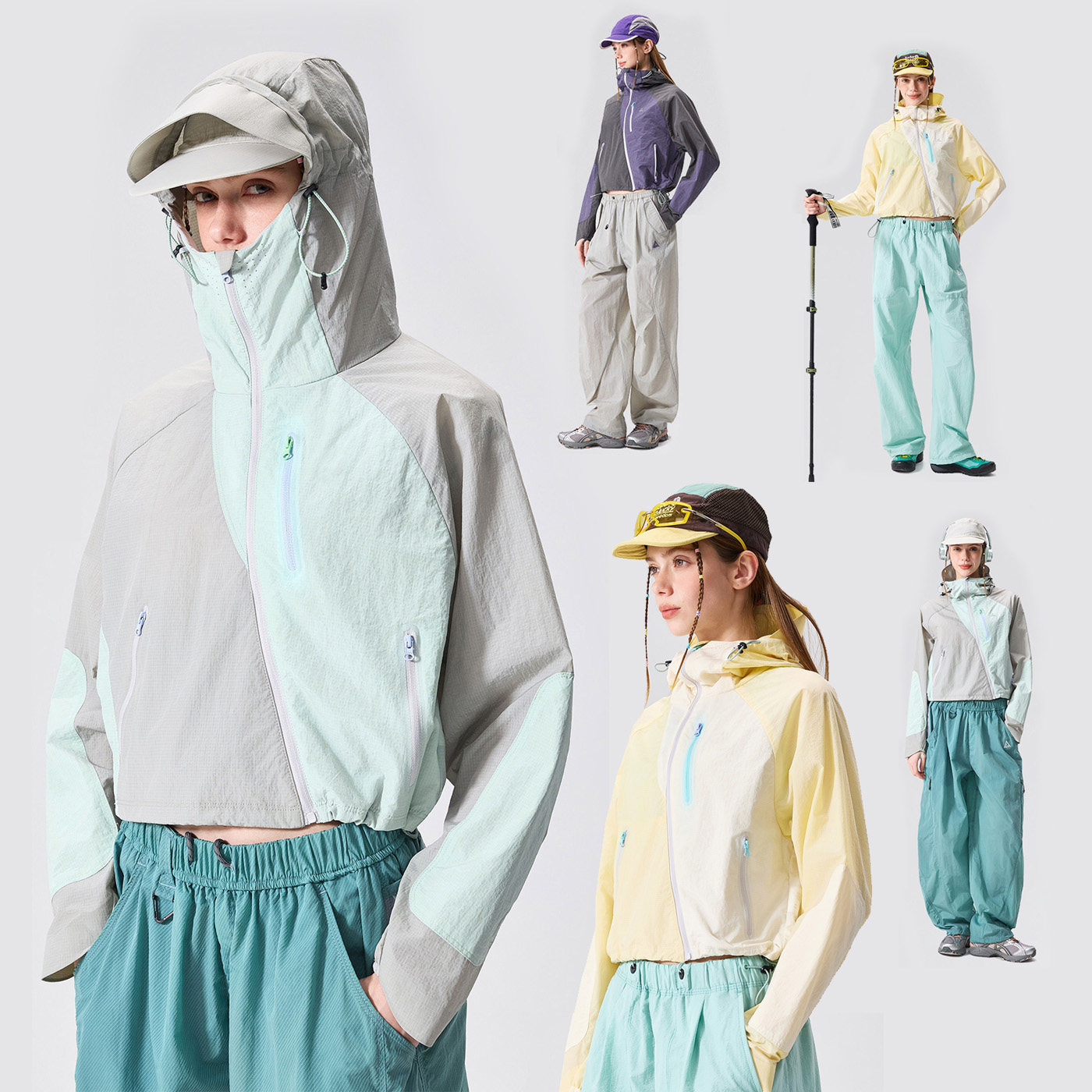 여성 야외 스포츠 하이킹 경량 속건 방수 방풍 짧은 자 - Outdoor Sport Waterproof Jacket 리뷰 및 가격